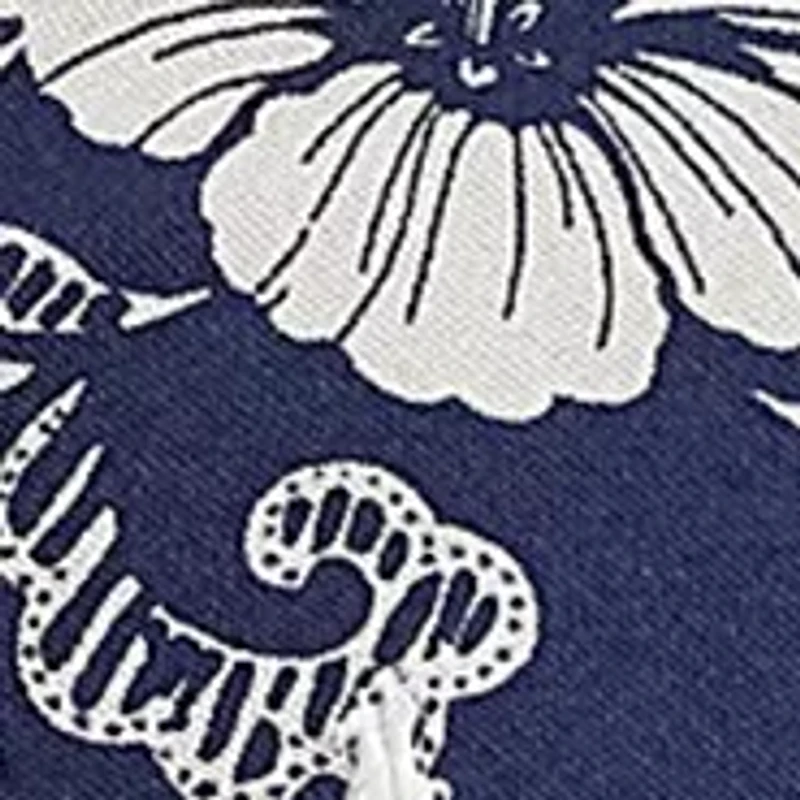 Classic Fit Hibiscus Mesh Polo Shirt