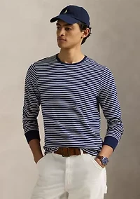 Custom Slim Striped Soft Cotton T-Shirt