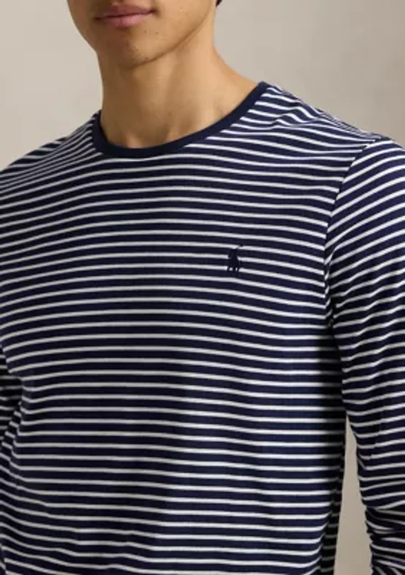 Custom Slim Striped Soft Cotton T-Shirt