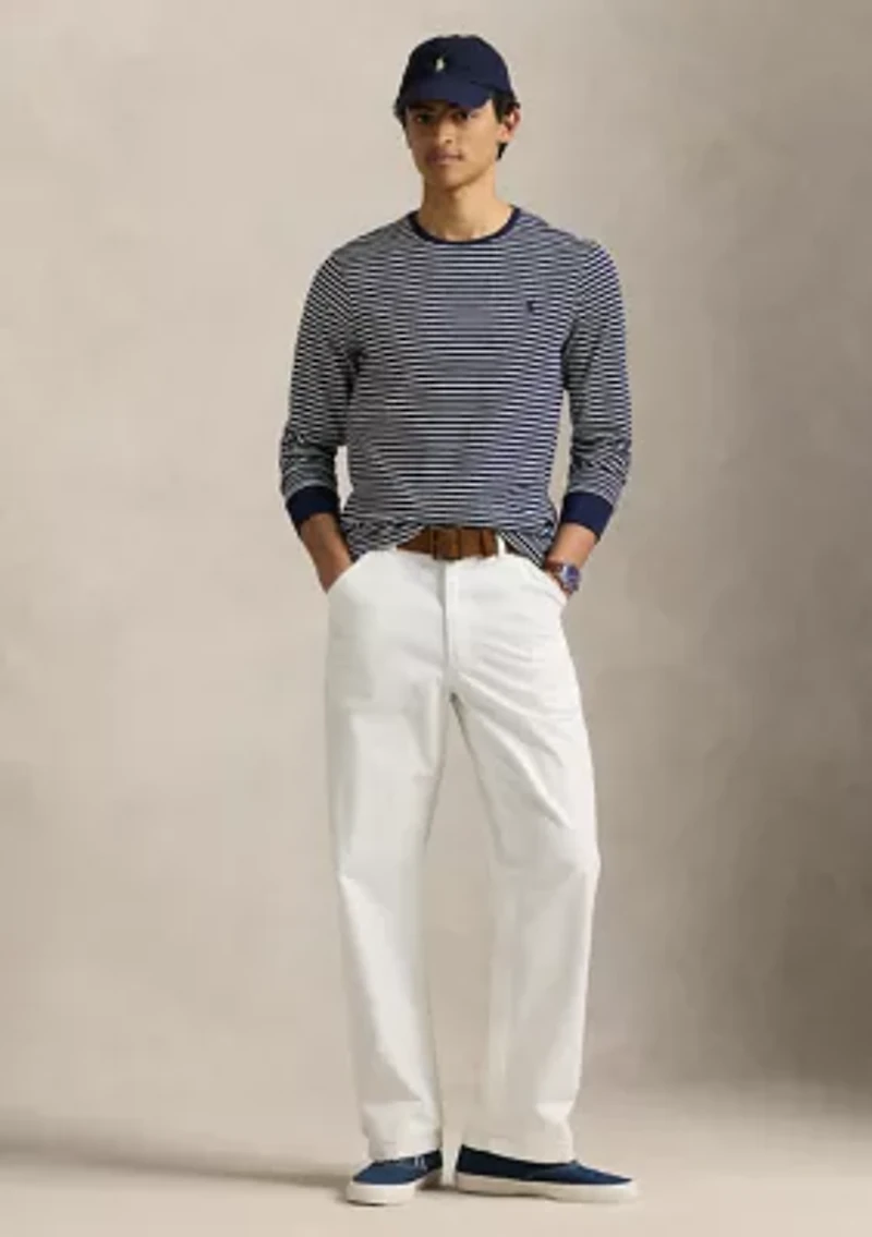 Custom Slim Striped Soft Cotton T-Shirt