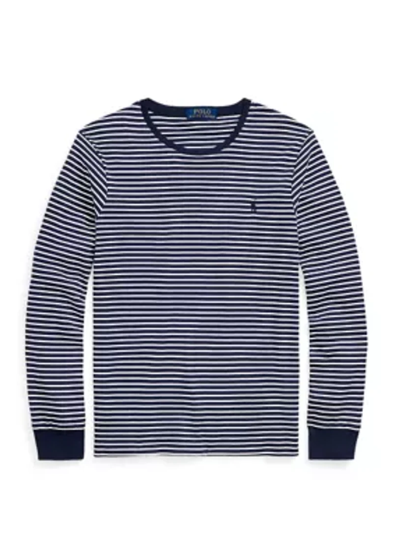 Custom Slim Striped Soft Cotton T-Shirt