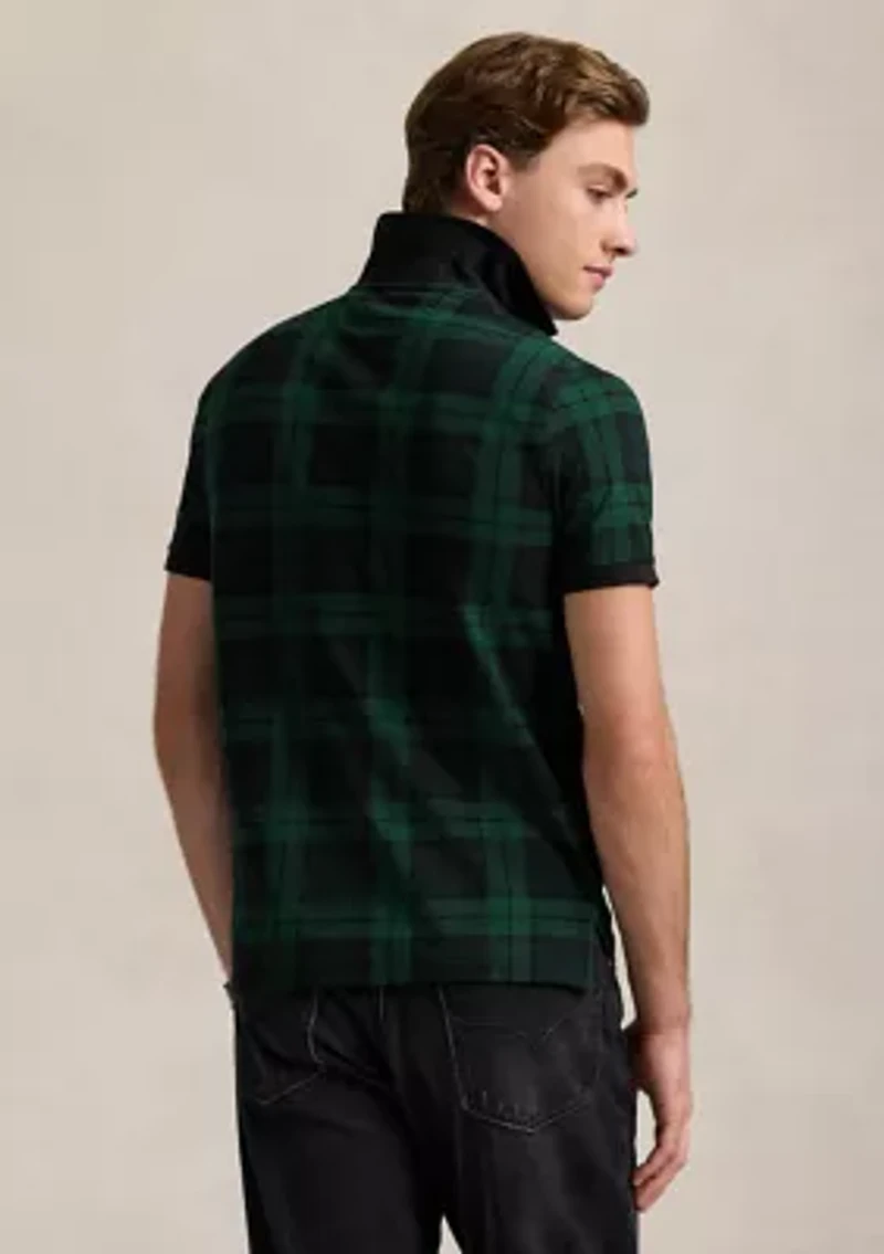 Standard Fit Plaid Polo Shirt