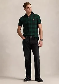 Standard Fit Plaid Polo Shirt