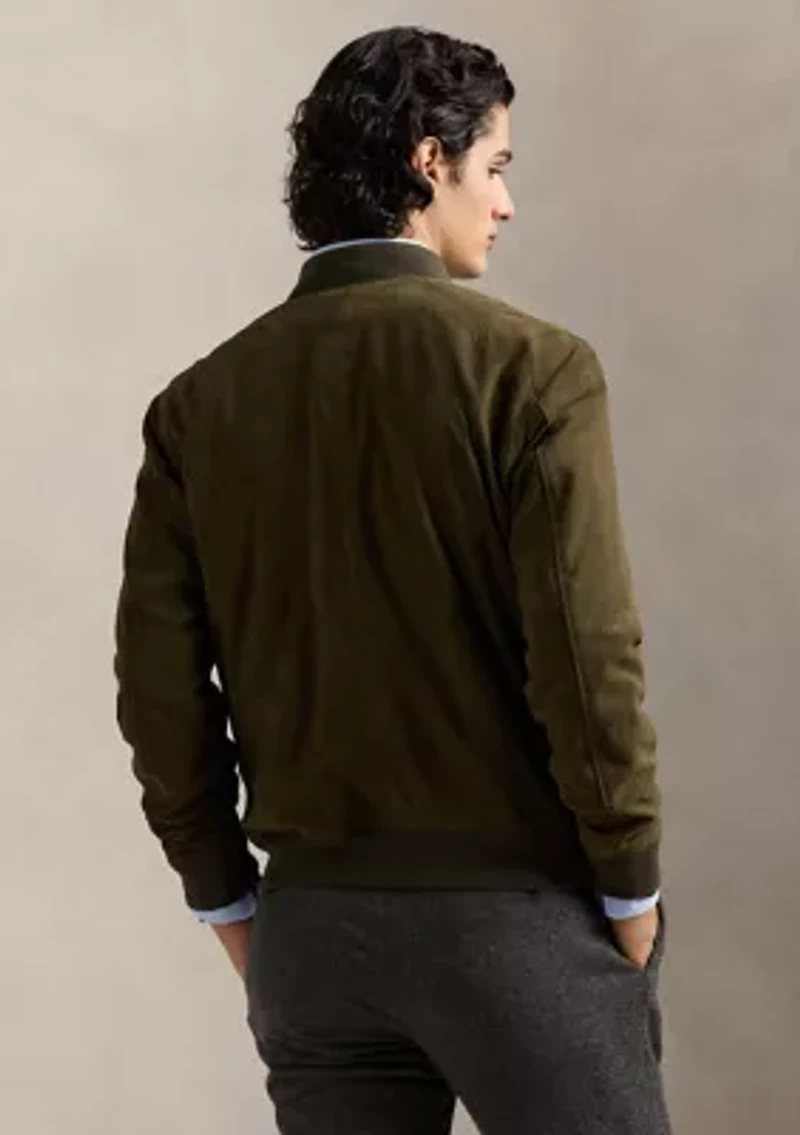 Suede Bomber Jacket