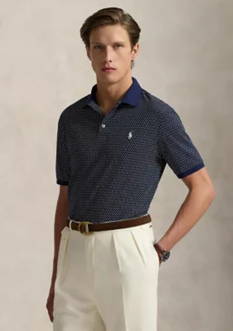 Classic Fit Print Soft Cotton Polo Shirt