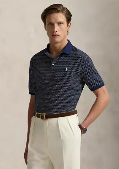 Classic Fit Print Soft Cotton Polo Shirt