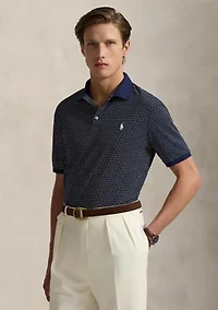 Classic Fit Print Soft Cotton Polo Shirt
