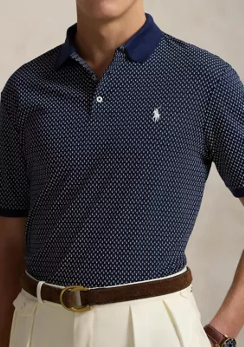 Classic Fit Print Soft Cotton Polo Shirt