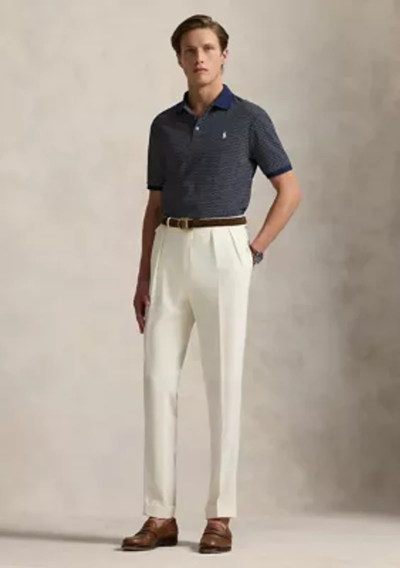 Classic Fit Print Soft Cotton Polo Shirt
