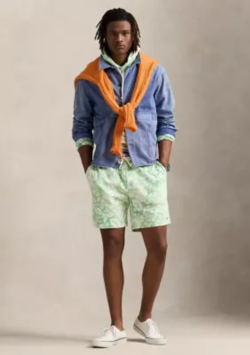7.5'' Floral Spa Terry Shorts