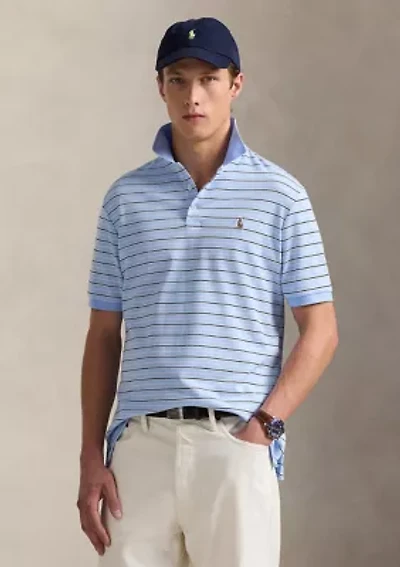 Classic Fit Striped Soft Cotton Polo Shirt