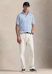 Classic Fit Striped Soft Cotton Polo Shirt
