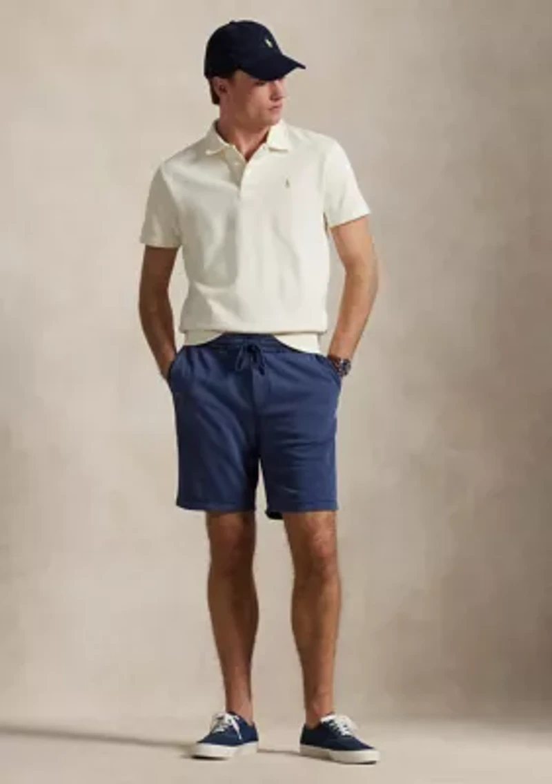 Loopback Fleece Polo Collar Short Sleeve Sweatshirt