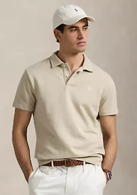 Loopback Fleece Polo Collar Short Sleeve Sweatshirt