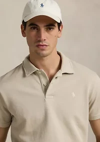 Loopback Fleece Polo Collar Short Sleeve Sweatshirt