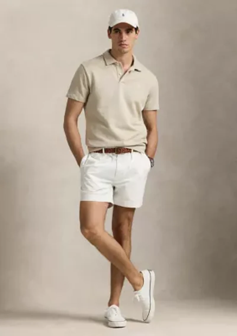 Loopback Fleece Polo Collar Short Sleeve Sweatshirt