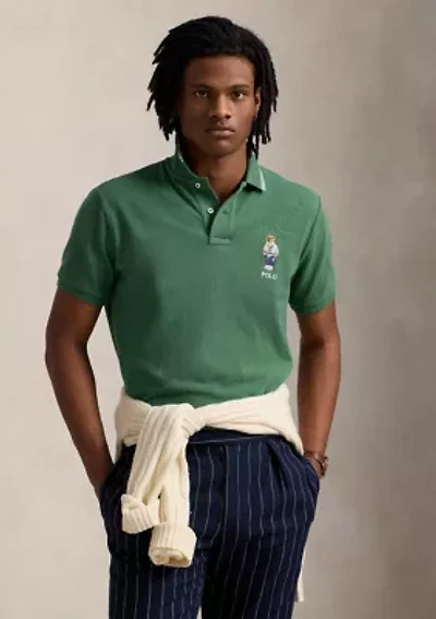 Custom Slim Polo Bear Mesh Shirt