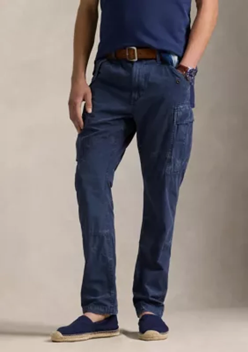 Slim Fit Garment Dyed Twill Cargo Pants