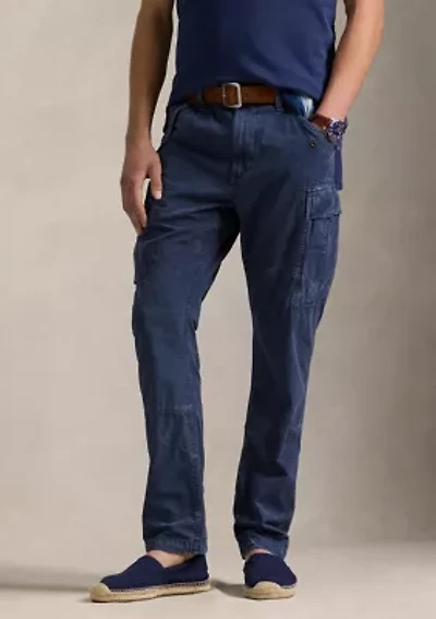 Slim Fit Garment Dyed Twill Cargo Pants