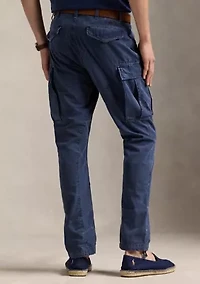Slim Fit Garment Dyed Twill Cargo Pants