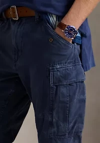 Slim Fit Garment Dyed Twill Cargo Pants