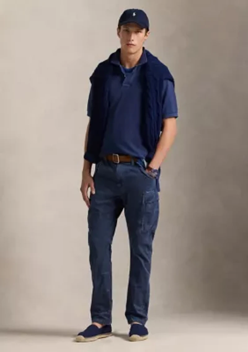 Slim Fit Garment Dyed Twill Cargo Pants