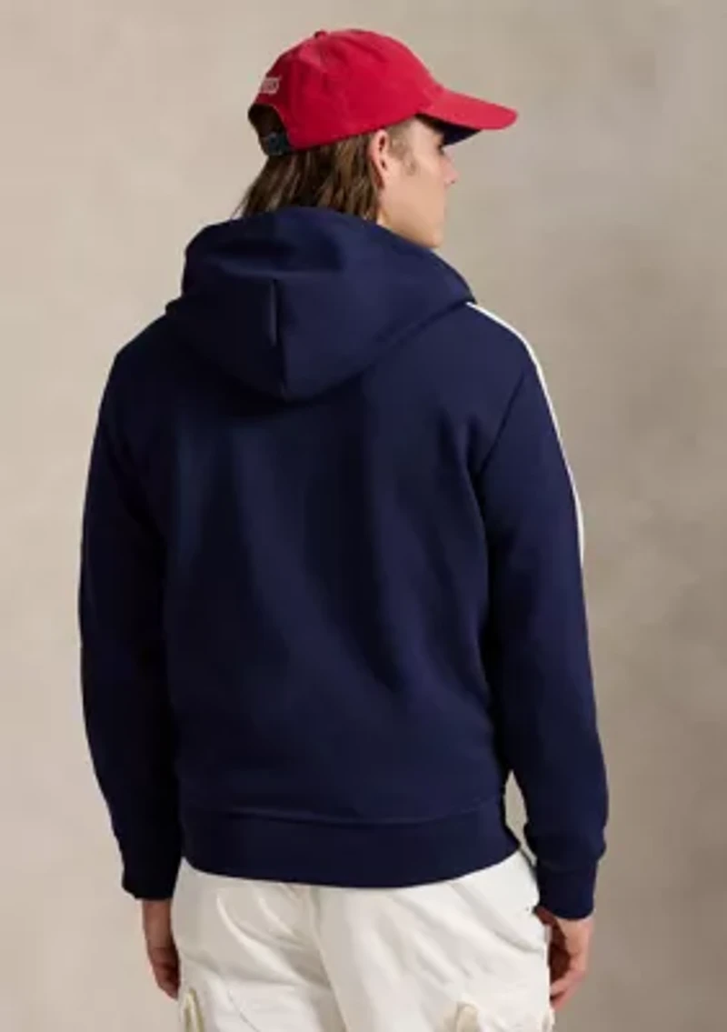 Logo Double-Knit Mesh Hoodie