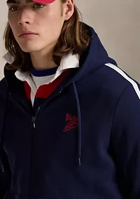 Logo Double-Knit Mesh Hoodie