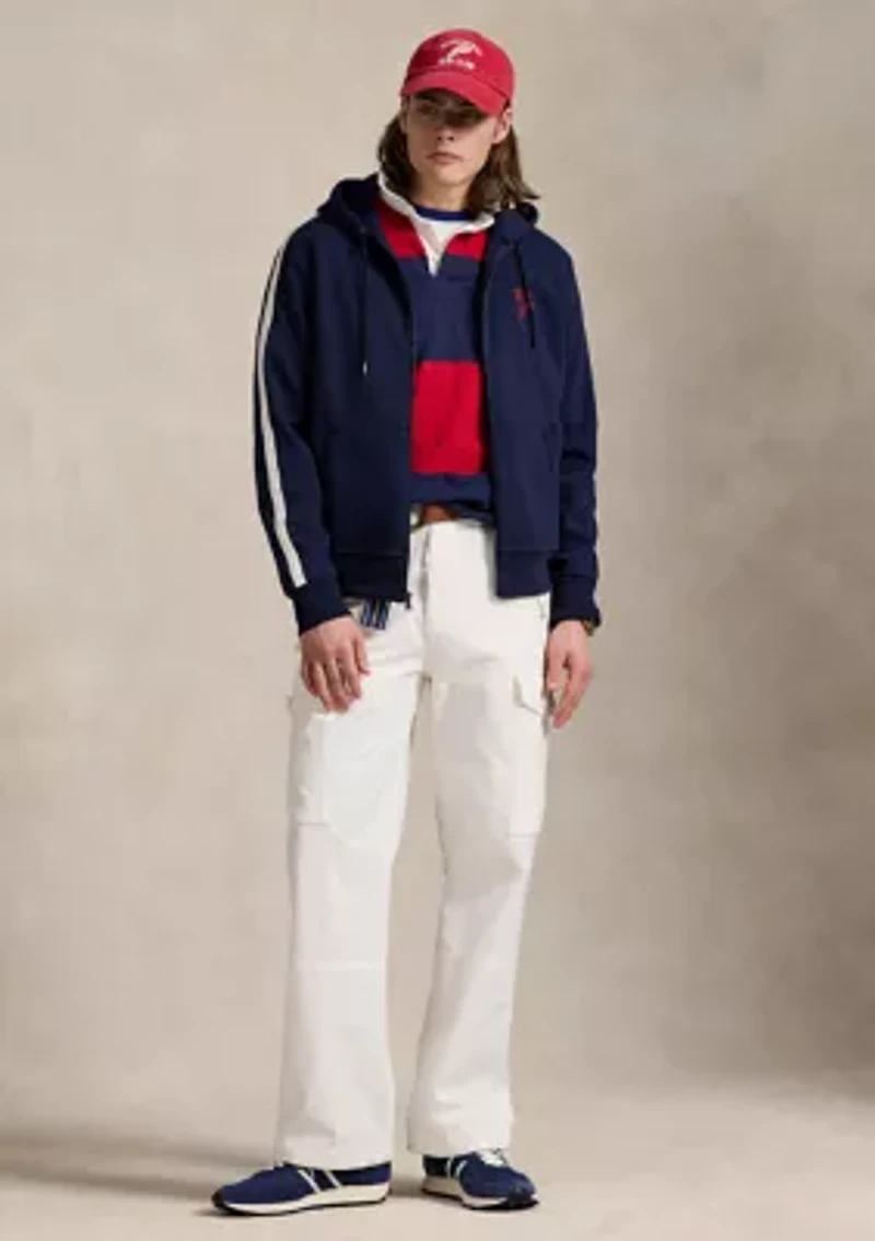 Logo Double-Knit Mesh Hoodie