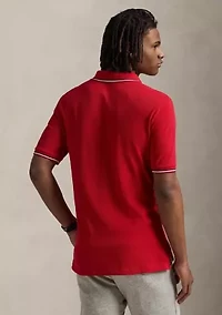 Classic Fit Logo Mesh Polo Shirt