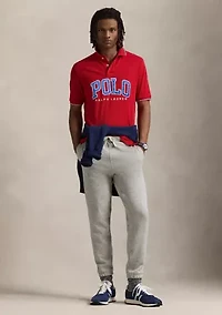 Classic Fit Logo Mesh Polo Shirt