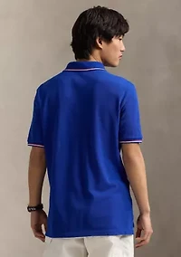 Classic Fit Logo Mesh Polo Shirt