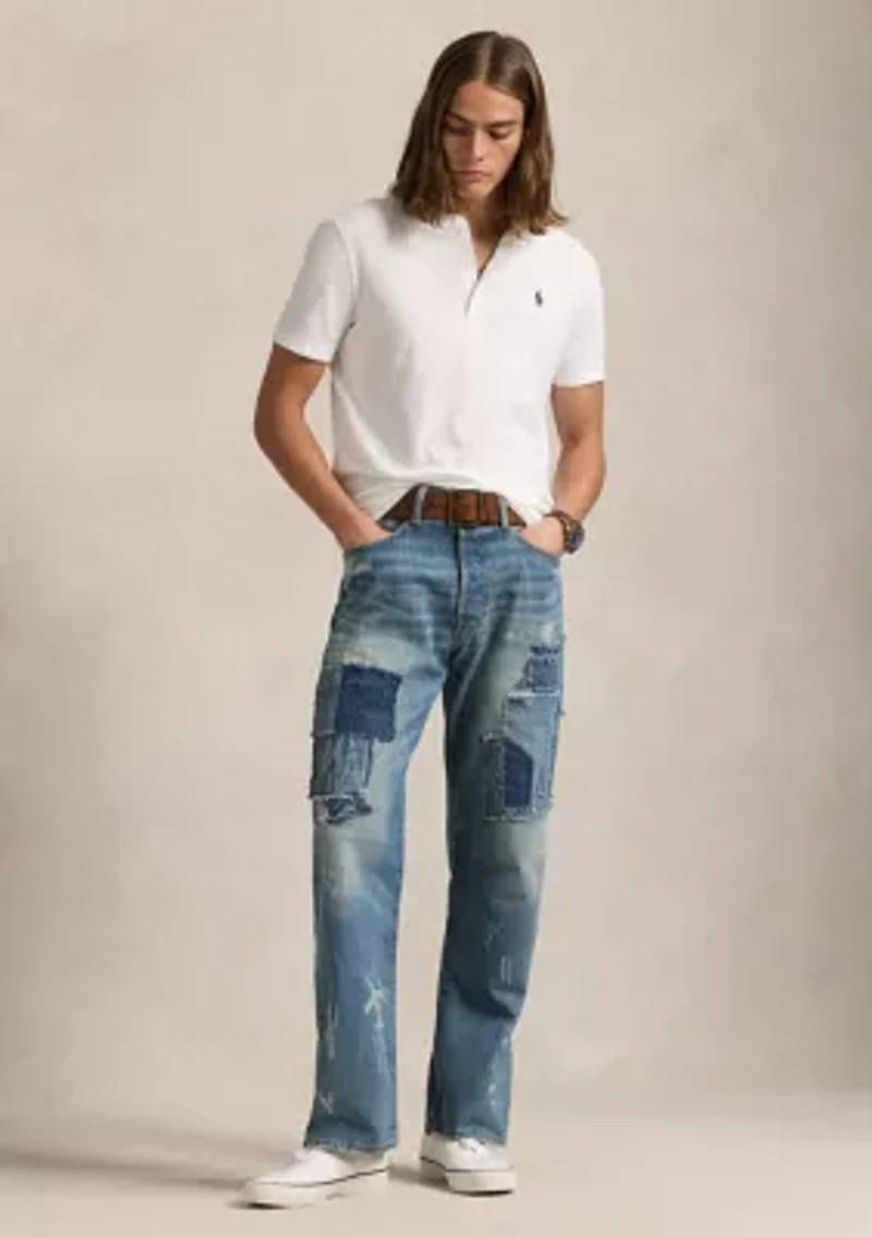 Slub Jersey Short-Sleeve Henley Shirt