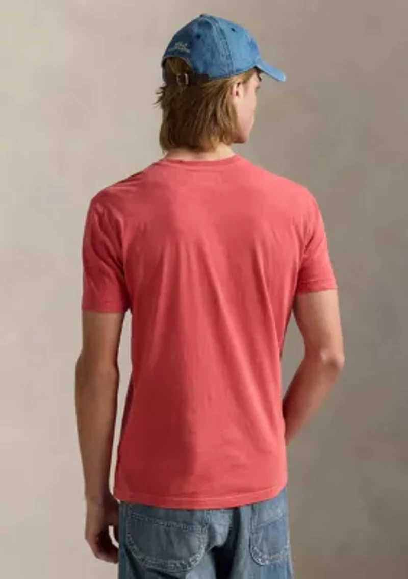 Slub Jersey Short-Sleeve Henley Shirt