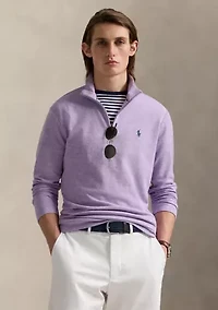 Cotton Blend Jacquard Pullover Sweater