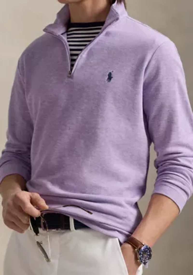 Cotton Blend Jacquard Pullover Sweater