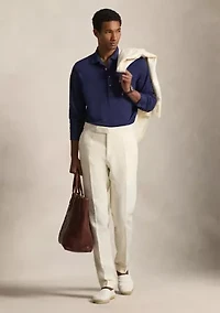 Linen Mesh Polo Shirt