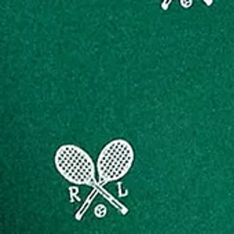 Classic Fit Racquet-Print Polo Shirt