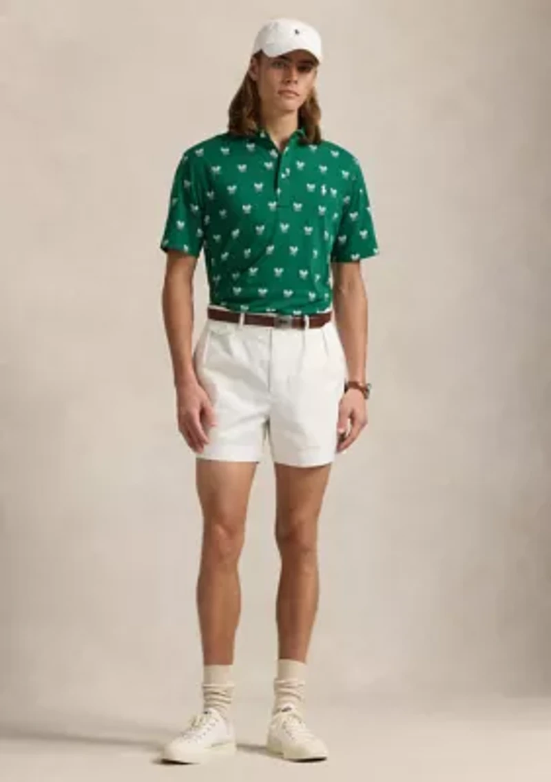 Classic Fit Racquet-Print Polo Shirt