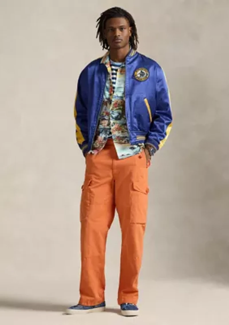 Classic Fit Patchwork Print Camp Shirt
