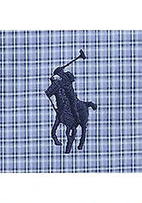 Classic Fit Checked Stretch Poplin Shirt