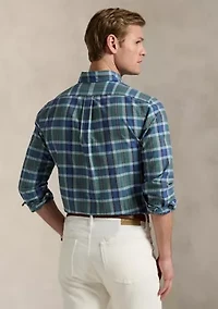 Classic Fit Plaid Oxford Shirt
