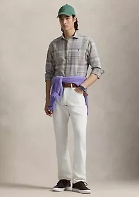 Classic Fit Plaid Oxford Shirt
