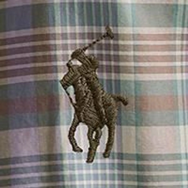 Classic Fit Plaid Oxford Shirt