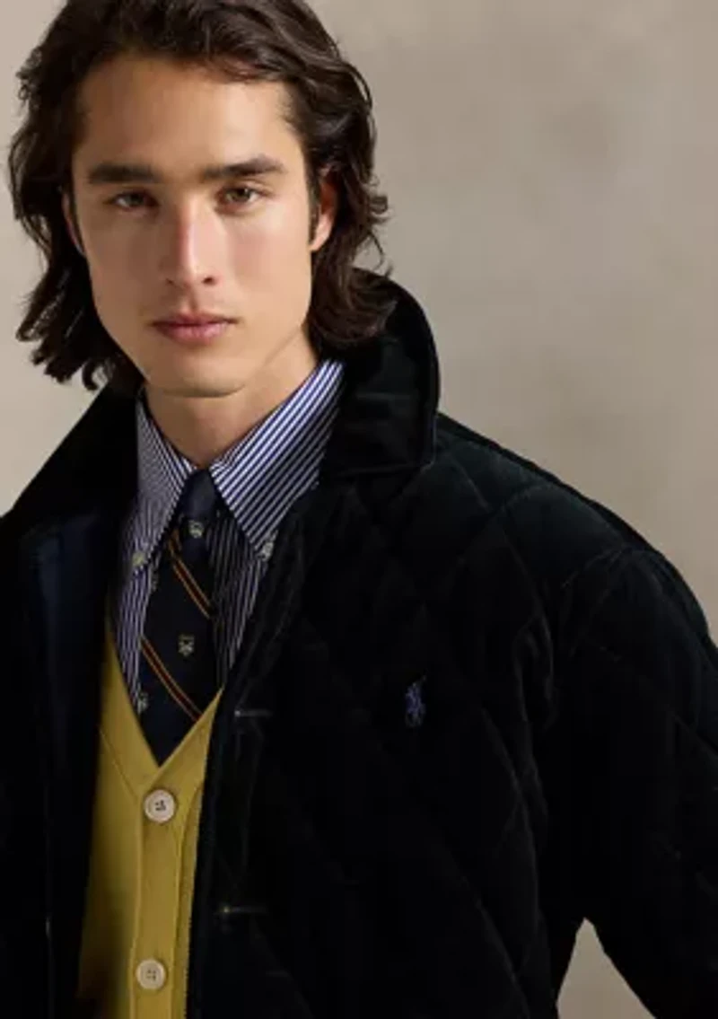 Quilted Corduroy Car Coat