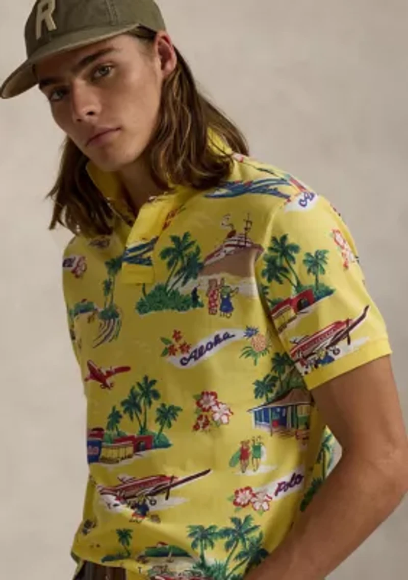 Classic Fit Polo Bear Mesh Shirt