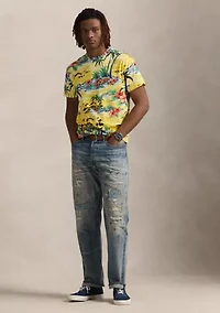 Classic Fit Beach Print Jersey T-Shirt