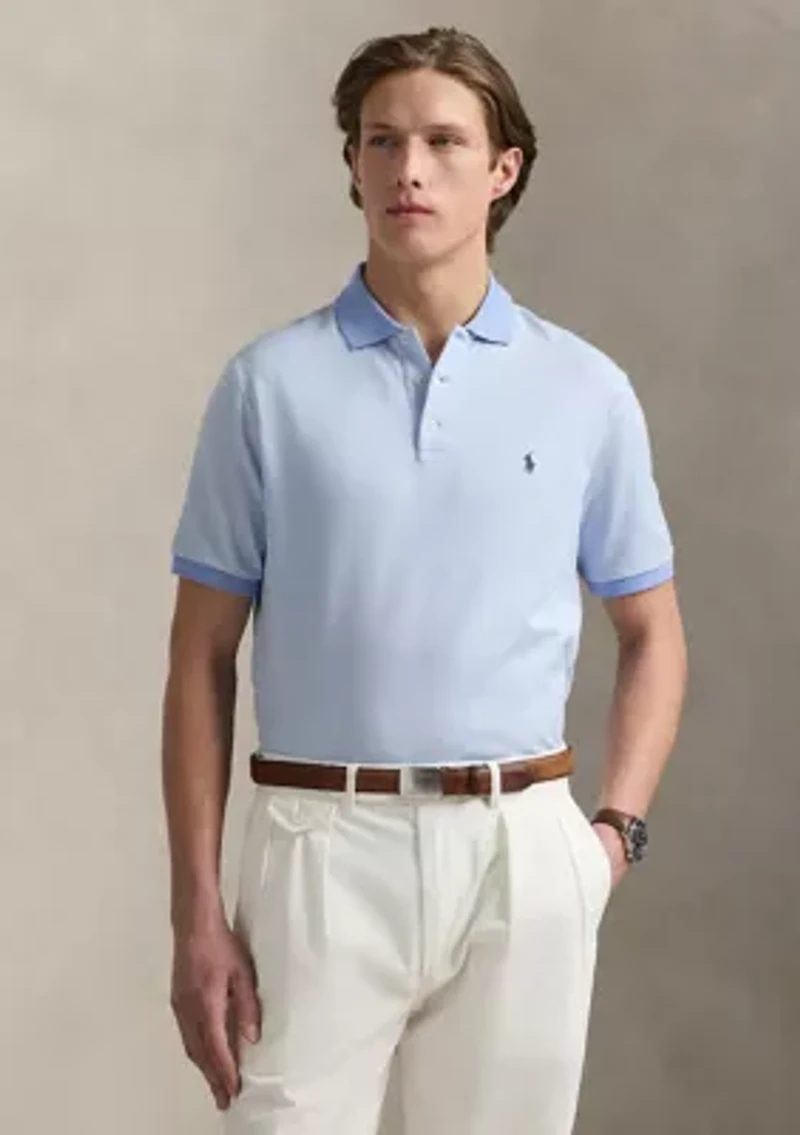 Classic Houndstooth Jersey Polo Shirt