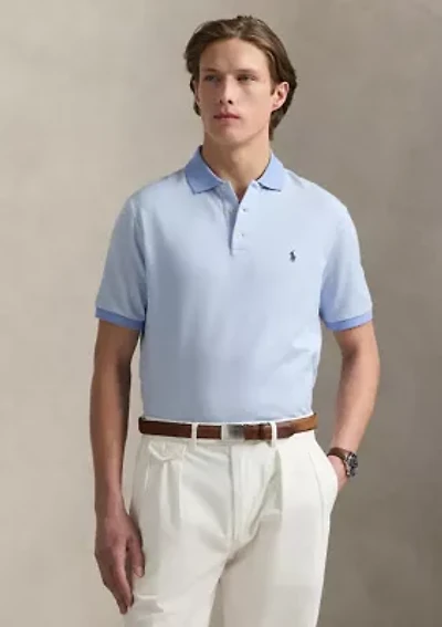 Classic Houndstooth Jersey Polo Shirt