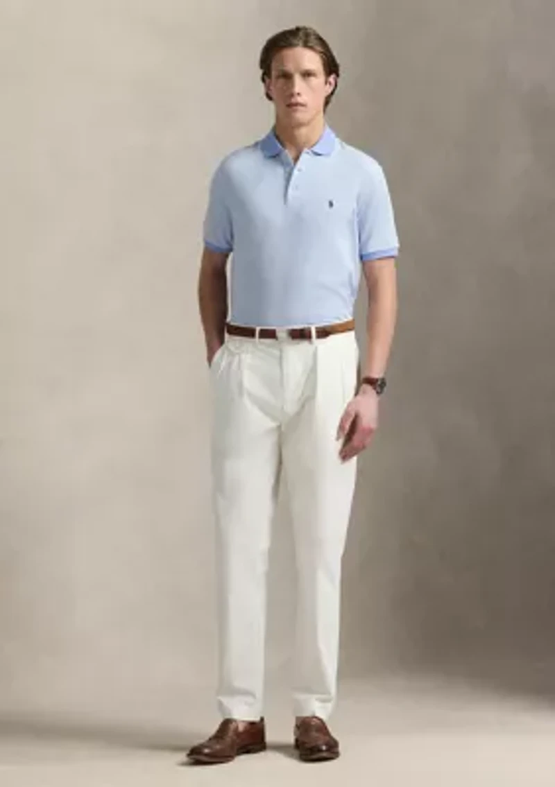 Classic Houndstooth Jersey Polo Shirt